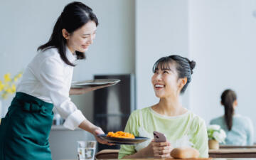 飲食店の接客
